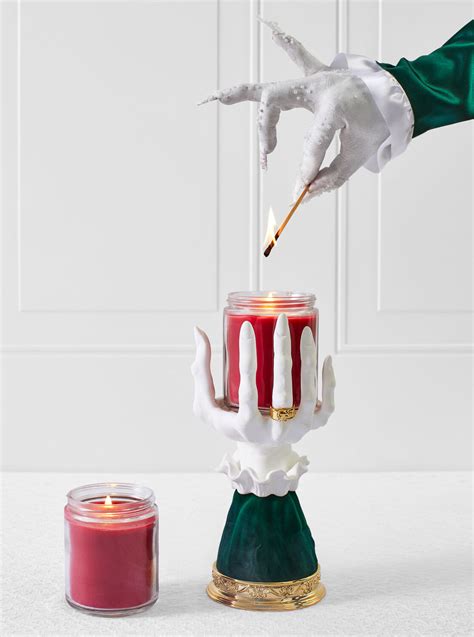 How to make a Bath and Body Works witch hand candle holder centerpiece the centerpiece of your Halloween home decor